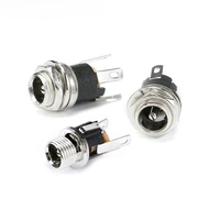 10PCS/Lot DC-053A DC Plug 5.5-2.1 DC Socket Female 5.5mm*2.1mm With Nut High Quality