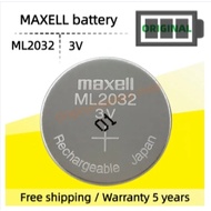 Maxell ML2032 Rechargeable Battery 3V Industrial Controller Motherboard Remote Control Replaces CR20