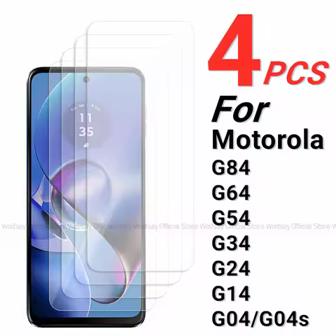 2/4PCS Screen Protector For Motorola Moto G64 Tempered Glass For Motorola Moto G84 G64 G54 G34 G24 G
