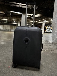 Delsey黑色25吋行李箱（靜音&amp;順暢）