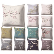 Flowers pillow case 60x60.50x50.45x45.40x40.Square cotton pillow cover.Home sofa cushion cover.
