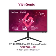 VIEWSONIC VX2728J-2K 27'' QHD IPS 165HZ FREESYNC GAMING MONITOR