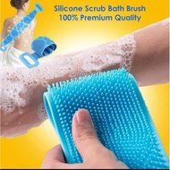 Silicone Bath Back Brush Tool Back Silicone Scrubber Bath Brush Tool