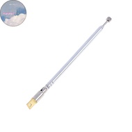 ZHEN 1Pc 37cm 5 Section Telescopic Stainless Steel AM FM Radio Universal Antenna SG