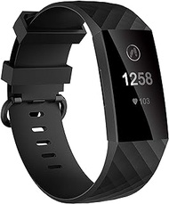 Velavior Waterproof Bands for Fitbit Charge 3/ Fitbit Charge 4/ Charge3 SE, Replacement Wristbands for Women Men Small Large