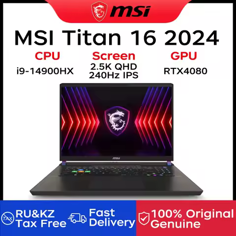 2024 MSI Vector 16 HX Gaming Laptop 16 Inch 2.5K QHD 240Hz IPS Screen Notebook i9-14900HX 32GB 1TB R