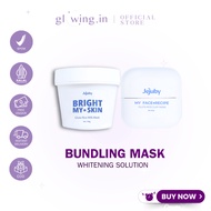 [BUNDLING MASK] Jejuby Gluta Rice Milk Mask 1Pcs & Gluta Rice Clay Mask 1Pcs Jejuby Clay Mask Rice M