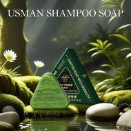 Usman Shampoo Soap Platycladus Orientalis Herbal Shampoo Control Refreshing Soft Shampoo Soap E7n0