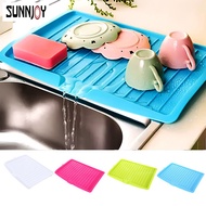 D-Night #2083 Kitchen Plastic Draining Tray Dish Drainer on Sink Cutlery Bowl Storage Holder Vegetable Fruit Drying Rack