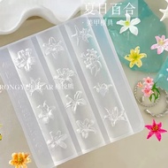 Silicone mold (h228) summer flowers to decorate hands and feet