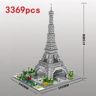 Compatible with LEGO Tòa nhà Diamond City Skyteam Group Khối xây dựng Tháp Eiffel Khối xây dựng Taj 