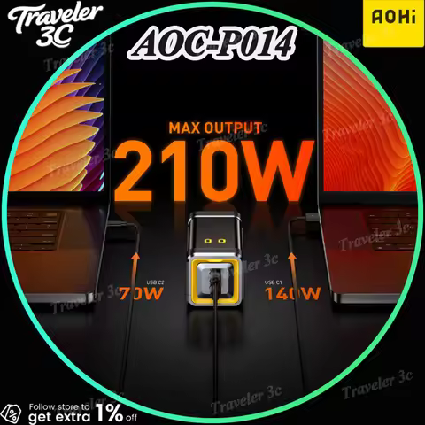 Aohi Starship Pro 210W MAX 10000MAH AOC-P014 Customized PPS 100W+UFCS65W 3C Certified 320g Lightweig