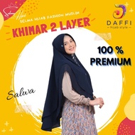 SZK144- Daffi Hijab Jilbab Instan Simple Khimar Syari Adem Cantik Salw
