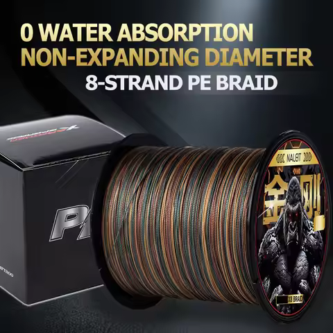 NALEIT King Kong 8-Strand PE Braided Fishing Line, 0 Water Absorption Non-Expanding Diameter, Strong