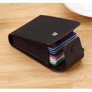 Vertical Leather Credit Card Holder Wallet