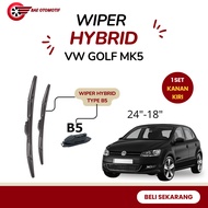 Volkswagen Golf MK5 Hybrid Wiper Blades Right Pair Front WiperKiri