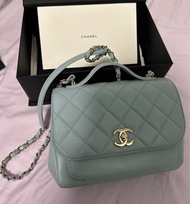 Chanel Business Affinity Light Blue Flag Bag