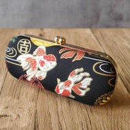 燙金 金魚 眼鏡盒 筆盒 口金盒 硬殼眼鏡盒