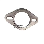 Universe Car Exhaust Pipe Muffler Piping Tapak Bracket Telinga Ekzos Paip Matte Silver Flange Adapte