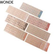 WONDE Keyboard Stickers Laptop Accessories Notebook Russian Film Hebrew Korean English Language Alph