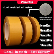 Double Super Sticky Sided Tape High Viscosity Grid Fiber Transparent Sticky Adhesive FiberMesh Tape