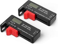 2 Pieces Digital LCD Universal Battery Tester (Model: BT - 168 PRO), Battery Tester Volt Checker for