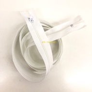 1pcs 28"/42"/48" Zip Kain Putih Zip Kusyen Zip Cadar Zip Panjang/ White Nylon Zipper Cushion Cover Z