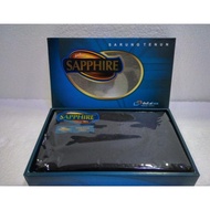 New 1 KODI (20 BH) KAIN SARUNG MUSLIM PRIA DEWASA MERK SAPPHIRE HITAM