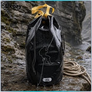 fixory Climbing Rope Backpack Mesh Material Climbing Rope Bag Cylindrical Shape Hanging Points for C