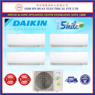 [Bulky] Daikin iSmile Eco 5 Ticks R32 Gas System 4 AirCon Air Conditioner Air Con MKM85VVMG/ CTKM25VVMG x 3 + CTKM35VVMG x 1