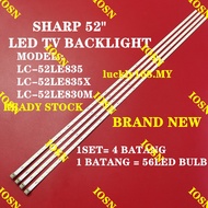 LC-52LE835U LC-52LE835X LC-52LE830M SHARP 52" TV LED BACKLIGHT (LAMP TV)  INCH LED TV 52LE835U 52LE8
