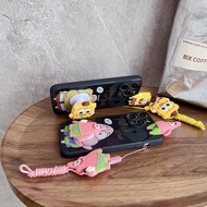 Huawei P40 Pro Plus P509 Pro 10 10 Pro 10 Lite 20 20 Pro P50 Pro P60 P60 Pro P60 Art Huawei Mate 9 20X Cartoon SpongeBob Patrick Phone Case With Doll and Holder Lanyard