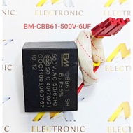 100% new high quality BM fan capacitor CBB61 500V 6UF