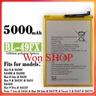 แบตเตอรี่่ Infinix BL-49FX แบตเตอรี่่ Infinix Hot 8 / Hot 9 Battery รุ่น BL-49FX /5000mAh ส่งตรงจาก/