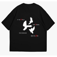 KATUN AFNTY.ID | OVERSIZED T-SHIRT | DIE WITH A SMILE LIGHT UP COTTON COMBED 20s Black Short COTTON 