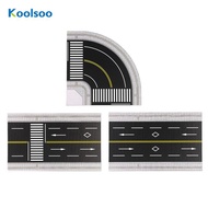 Koolsoo Miniature Road Model with Detailed Roadway Street Micro Scene PP Material Realistic Texture 