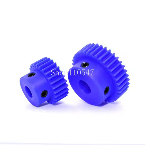 1 Mod Blue Nylon Spur Gear Motor Gear 15T-45T 1M Mechanical Transmission Plastic Gears Bore 4/5/6/7/