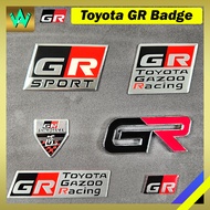 GR Gazoo Racing Logo Sport Sticker Logos Badge Toyota Yaris Corolla Altis Cross Hilux GT86 CHR Camry