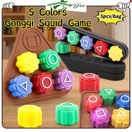💜5 Colors Gonggi Squid Game Batu Seremban Traditional Gonggi Game Squid Game 2 Gonggi Stone Catching