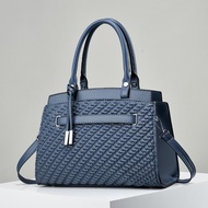 Pleated Women's Fashion Bag Temperament Leisure Large Capacity Shoulder Crossbody Hand Bag Black One