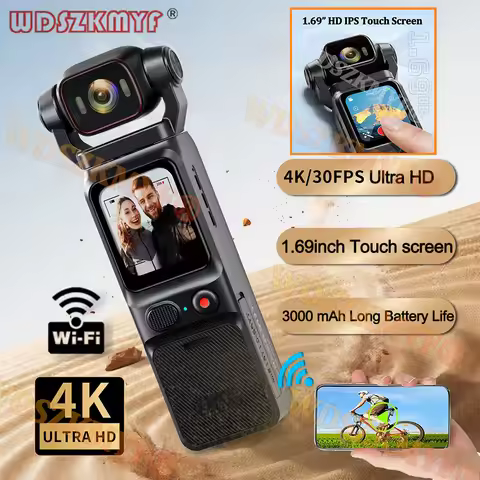 4K UHD WIFI Mini Portable Handheld With Touch Screen Law Enforcement Video Recorder 180° Rotatable L