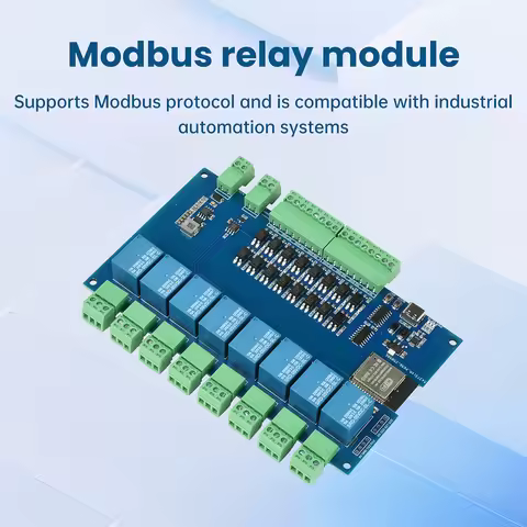 DC 9-24V 4-channel/8-channel Relay Module ESP32 RS485 Modbus WIFI Bluetooth Relay Development Board 