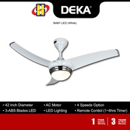 Deka Ceiling Baby Fan (42 Inch / White) Baby LED