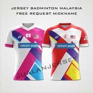 Malaysia BADMINTON JERSEY 2021-2022 FREE NICKNAME