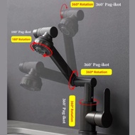 1080°Rotating Single Cold Faucet Stainless steel Kitchen Sink Faucet Pillar/Wall Balcony, bathroom