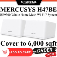 [READY STOCK] MERCUSYS Halo H47BE BE9300 Whole Home Mesh Wi-Fi 7 System l 3× 2.5G Ports