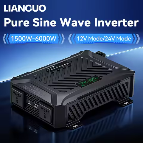 Pure Sine Wave Inverter 12V 24V 1500W 3000W Two Voltages Support DC AC Inverter 12V to 220V Peak Pow