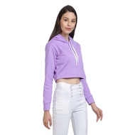 Sweater Crop Polos Oversize | Pakaian Wanita Crop Basic Sweater Bahan Fleece | One Size | hoodie wan