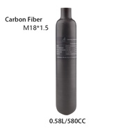 HPA Scuba M18*1.5 0.58L Carbon Fiber Gas Cylinder Soda Water 300BAR/4500PSI CO2 Air Tank For Diving 