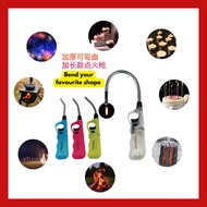 Flexible Tube Gas Lighter Refillable Long Gas Lighter Kitchen BBQ